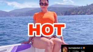 Kim Kardashian sets the internet on fire with her super hot photo, sister Kourtney Kardashian drops a heart emoji