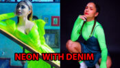 Mouni Roy To Ankita Lokhande: 5 Cool Ways To Style Your Neon With Denim Dress