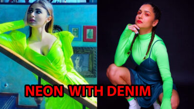 Mouni Roy To Ankita Lokhande: 5 Cool Ways To Style Your Neon With Denim Dress