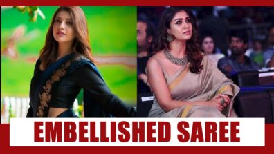 Nayanthara VS Kajal Aggarwal: Who Wore Embellished Saree Better?