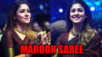 Nayanthara’s Cotton Maroon Saree Is A Must-Have This Festive Season, Here’s Why