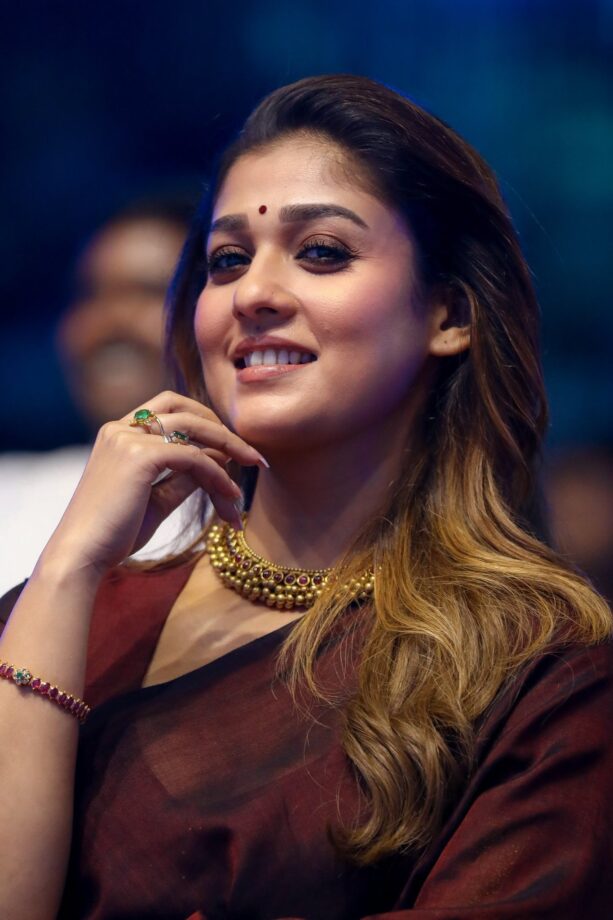 Nayanthara’s Cotton Maroon Saree Is A Must-Have This Festive Season, Here’s Why - 2