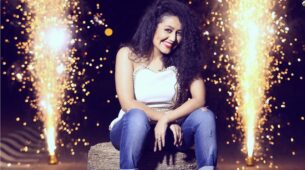 Neha Kakkar Look Hot in Floral Mini Dress