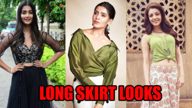 Pooja Hegde, Samantha Akkineni, And Kajal Aggarwal Know Different Ways to Wear a Long Skirt for a Chic Look