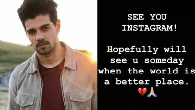 ‘See you Instagram’ – Sooraj Pancholi’s last message before deleting all Instagram posts