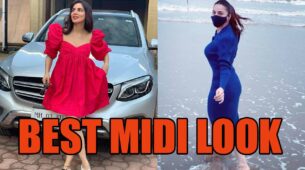 Shraddha Arya In RED Or BLUE: Pick Up Your Favourite Midi Look?