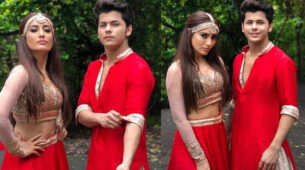 Siddharth Nigam and Surbhi Jyoti paint the town red together