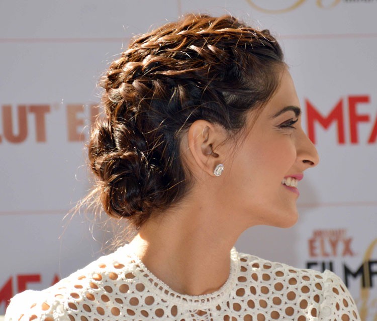 Stay Stylish In Low Braided Buns Like Deepika Padukone And Sonam Kapoor - 2