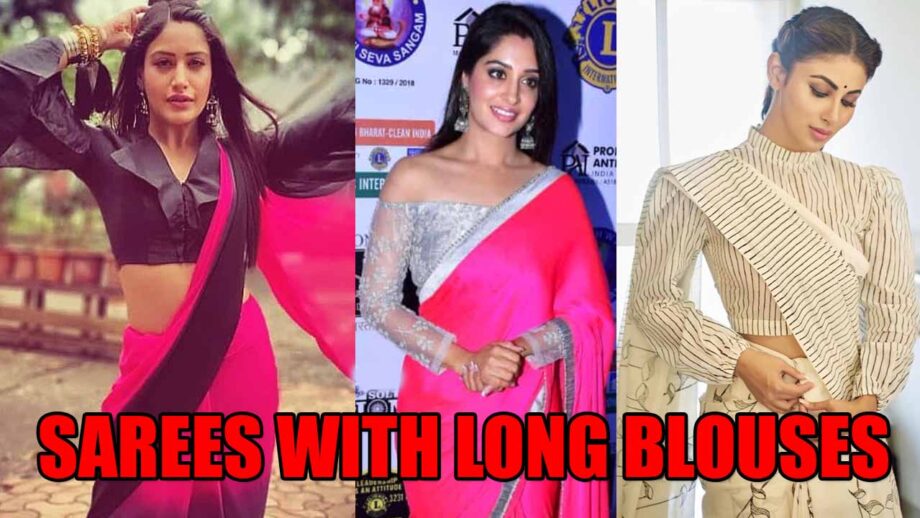 Surbhi Chandna, Dipika Kakar And Mouni Roy Knows How To Wear Sarees With Long Blouses