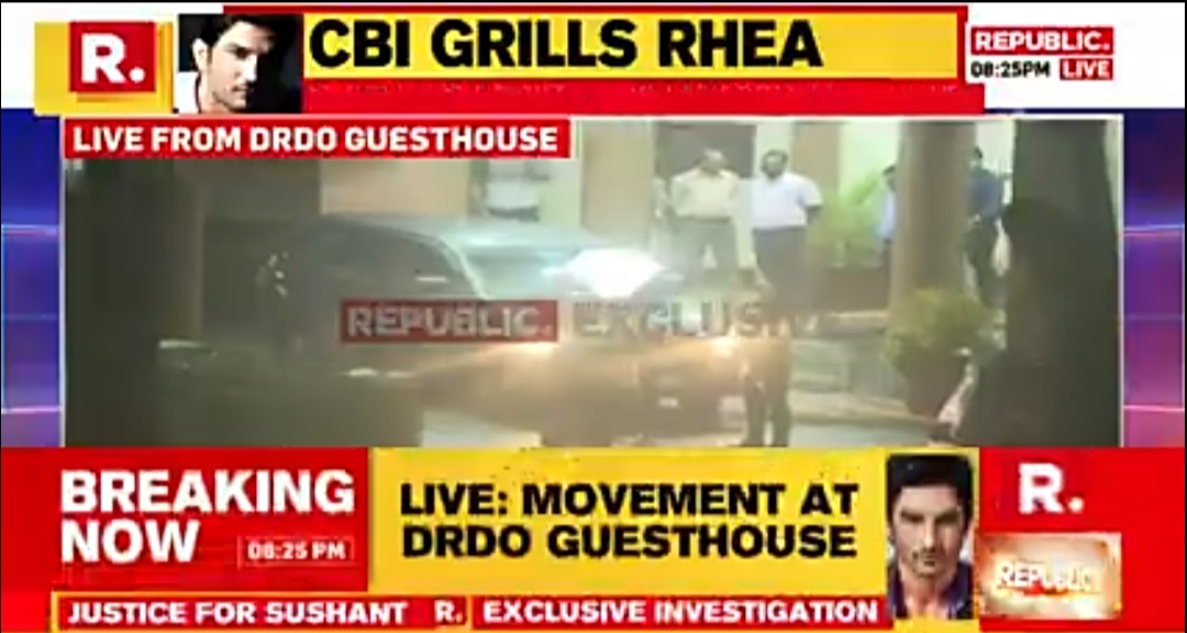 Sushant Singh Rajput Death: Rhea Chakraborty SPOTTED leaving DRDO house after 2nd day of CBI grilling 1