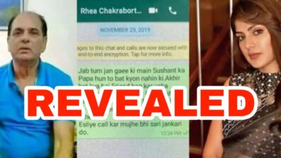 Sushant Singh Rajput Death: Whatsapp chat of Sushant Singh Rajput’s father and Rhea Chakraborty REVEALED