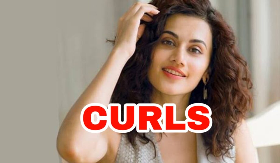 Taapsee Pannu Hairstyle: Take Hair Styling Tips For Curly Hair For Girls 1