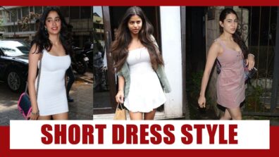 Take Short Dress Look Ideas From Janhvi Kapoor, Suhana Khan And Sara Ali Khan’s Wardrobes