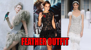 Times When Jennifer Lawrence, Emma Watson And Jessica Alba Totally Slayed A Feather Outfit