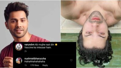 Varun Dhawan shares funny ‘Covid 19’ joke, Nusrat Bharucha goes LOL