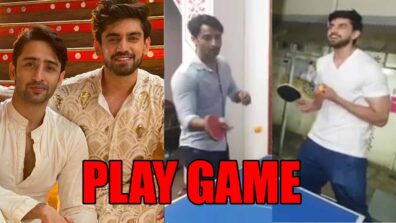 Yeh Rishtey Hain Pyaar Ke actors Shaheer Sheikh and Avinash Mishra play table tennis on set