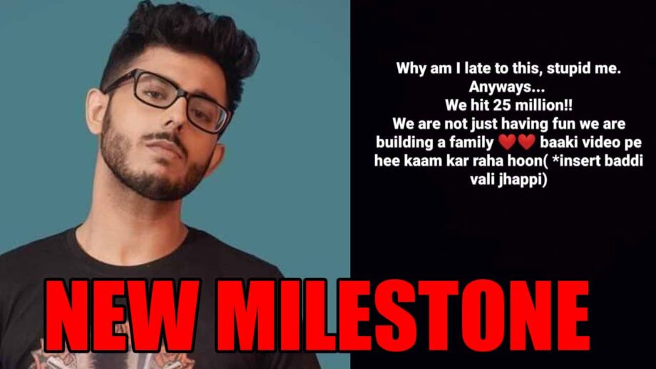 25 million: CarryMinati continues lead over Bhuvan Bam, Ashish Chanchlani, Amit Bhadana 1