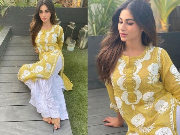 Times Mouni Roy Made Fashion Statements With Kurta & Palazzo Sets - 0