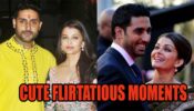 Abhishek Bachchan and Aishwarya Rai Bachchan’s CUTE FLIRTATIOUS moment caught on camera