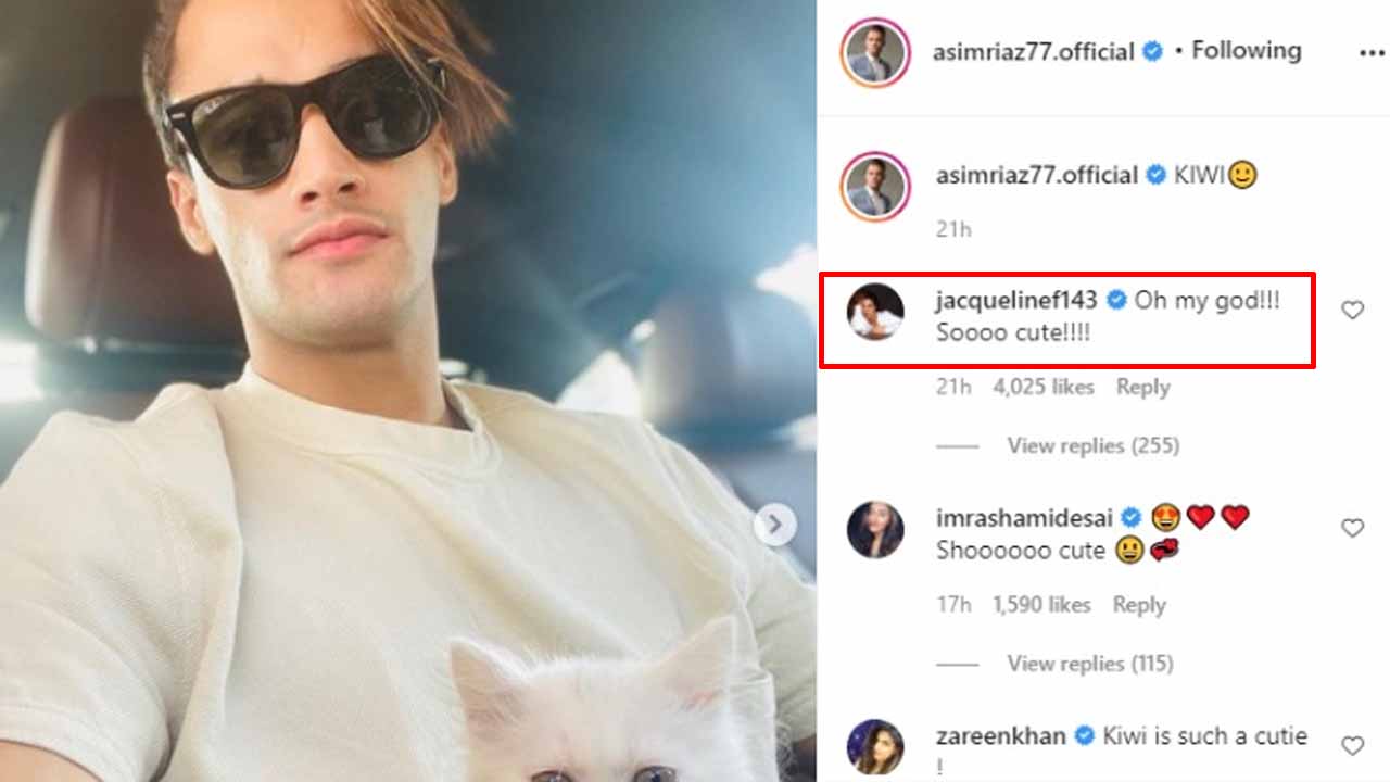 Asim Riaz shares hot picture, Jacqueline Fernandez comments 'oh my god! so cute'