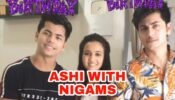 Awesome threesome: Ashi Singh celebrates with birthday boys Siddharth and Abhishek Nigam