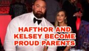 CONGRATULATIONS: Game Of Thrones star Hafthor Bjornsson and wife Kelsey Helson welcome baby boy