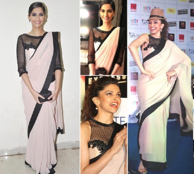 Copy Cats!! Same Outfits Worn By Deepika Padukone and Sonam Kapoor 1