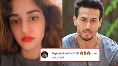 Disha Patani sets internet on fire with hot look, Tiger Shroff comments ‘liner on point’