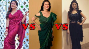 Divyanka Tripathi Vs Jennifer Winget Vs Surbhi Chandna: Who Is The Gorgeous Actress In A Georgette Sequinned Saree?