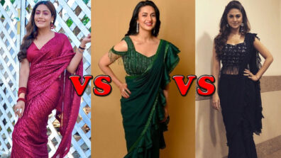 Divyanka Tripathi Vs Jennifer Winget Vs Surbhi Chandna: Who Is The Gorgeous Actress In A Georgette Sequinned Saree?