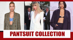 Hailey Bieber, Taylor Swift, and Dua Lipa’s Awesome Pantsuit Outfits To Adore