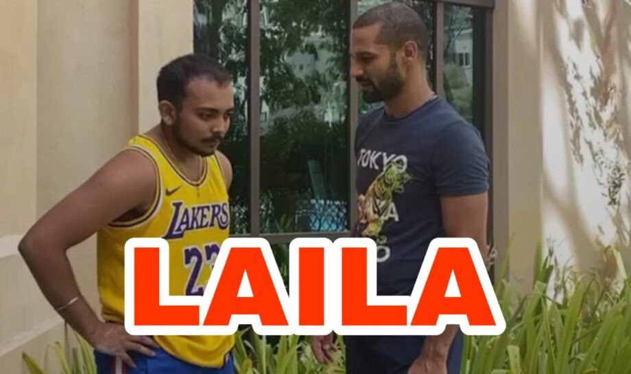 HILARIOUS: Prithvi Shaw is Shikhar Dhawan's new 'Laila', find out why