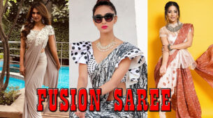 Hina Khan, Jennifer Winget, And Erica Fernandes’s Gorgeous Fusion Saree Look Are Hard to Miss!