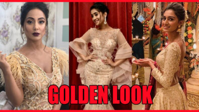 Hina Khan, Shivangi Joshi, Erica Fernandes; Celebs In GOLDEN Hot Looks