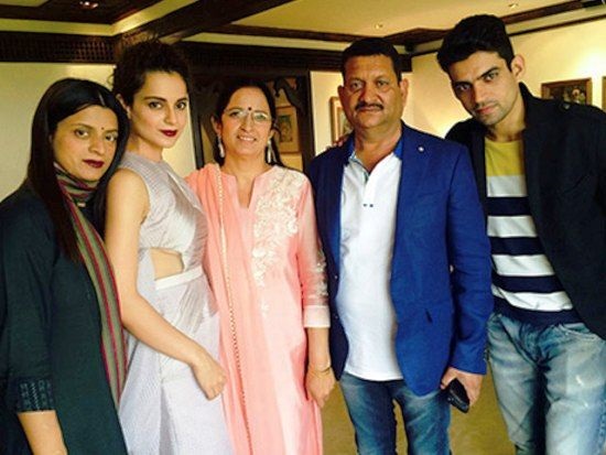 Meet The Real Family Of Bollywood Badass Actress Kangana Ranaut! - 2