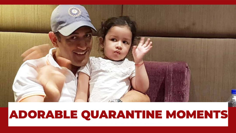 MS Dhoni and Ziva Dhoni's Adorable Quarantine Moments