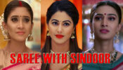 PHOTOS: Hina Khan, Shivangi Joshi, Erica Fernandes’s On-Screen Saree With Sindoor Looks That Caught Our Attention