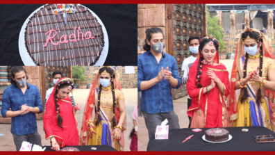 [Unseen Pictures]: Mallika Singh cuts birthday cake on RadhaKrishn sets, Sumedh Mudgalkar cheers for her