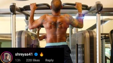 Shikhar Dhawan shares hot workout photo, Shreyas Iyer comments