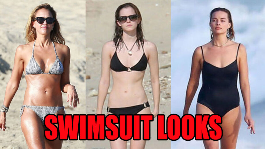 Swimsuit Looks From Jessica Alba, Emma Watson, And Margot Robbie Are Too Hot To Handle 4