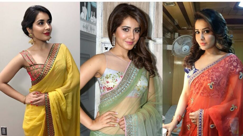 Take Inspo From Sarees & Blouses Worn By Rashi Khanna, Eesha Rebba & Anu Emmanuel - 1