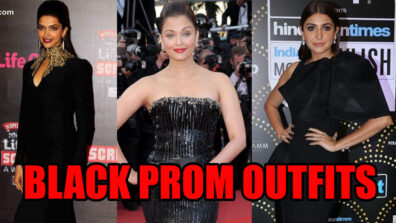 Want To Wear Black Prom Outfits In A Stylish Way? Get Inspiration From These Looks Of Deepika Padukone, Aishwarya Rai Bachchan, And Anushka Sharma