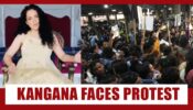 Watch Video: Kangana Ranaut faces protest as she lands in Mumbai