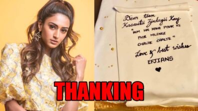 Why is Erica Fernandes thanking her fans?