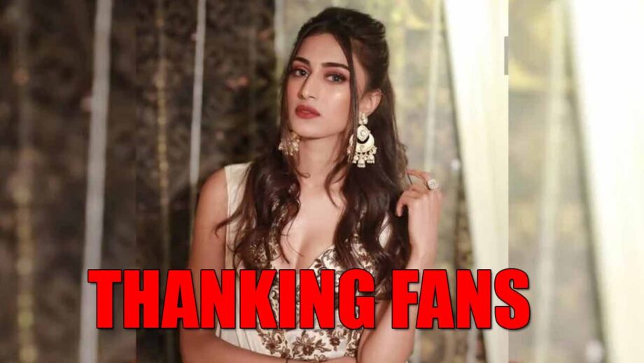 Why is Erica Fernandes thanking her fans? 3