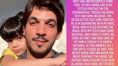 After wife Neha, Naagin fame Arjun Bijlani’s son tests positive for Covid-19