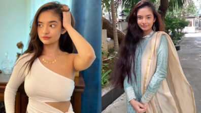 Anushka Sen in one shoulder top or high neck churidar: The look you love the most?