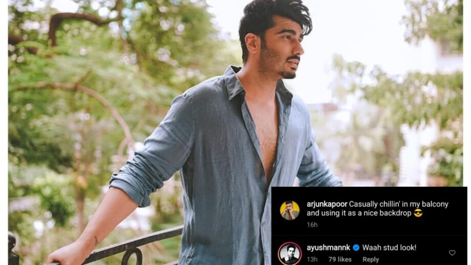 Arjun Kapoor’s ‘just chilling, Ayushmann Khurrana has something to say