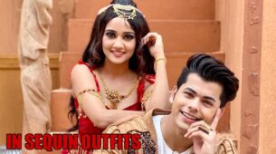 Ashi Singh And Siddharth Nigam Raising The Hotness Quotient in Sequin Outfits
