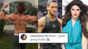 Asim Riaz flaunts his muscles, Zareen Khan comments ‘Woah … great going buddy’